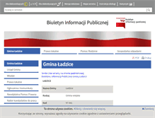 Tablet Screenshot of bip.ladzice.pl